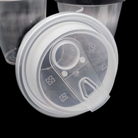 Usine Fournisseur En Gros Logo Personnalisé En Plastique pp Lait Thé Café Papier Gobelets En Plastique Couvercles