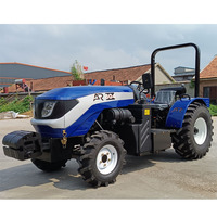Tracteur agricole lourd Dongfanghong LX904 90HP à quatre roues motrices avec cabine pour labour profond
