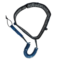 Laisse de surf en spirale pour wing foil, hydrofoil et SUP, avec ceinture de taille à dégagement rapide