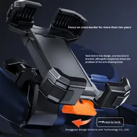 Support de téléphone flexible pour guidon de moto, scooter électrique, vélo, en ABS+PC antichoc de haute qualité