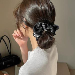 11cm rétro Satin Extra Large chouchous pour femmes arc bicolore épais bandeau de cheveux élégant chignon <span class=keywords><strong>coiffure</strong></span> accessoires - Product Image 2