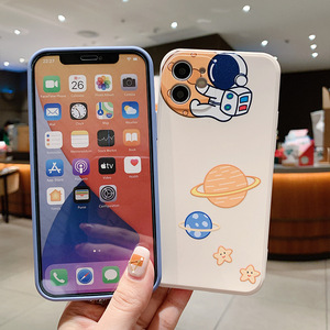 เคสแข็งแบบด้านลายธีมอวกาศนักบินอวกาศ <span class=keywords><strong>NASA</strong></span> สำหรับ iPhone 11 Pro 12 Pro X Xs Max 7 8 Plus - Product Image 3
