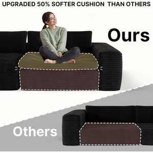 Últimos Productos al por Mayor, Sofá Grande de Tela Sherpa Color Bronceado, Envasado al Vacío, Duradero, para Sala de Estar, Muestras Gratis Disponibles - Product Image 6