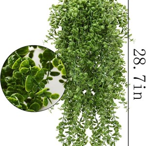 Planta Artificial de Ratán Verde, Ramo de 30cm-100cm, Decoración Interior y Exterior, Decoración del Hogar - Product Image 2