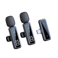 Microphone cravate numérique USB mini portable à clipser pour instruments de musique, téléphone, PC, enregistrement, vlog, interview