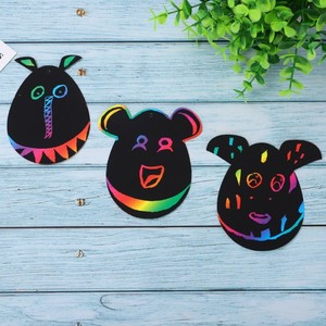 Hengen Phục Sinh Trứng <span class=keywords><strong>Scratch</strong></span> Paper Set Thủ Công Mỹ Nghệ Màu Đen <span class=keywords><strong>Scratch</strong></span> Off Giấy Quà Tặng Trang Trí Với Bằng Gỗ Stylus Màu Ribbon - Product Image 3