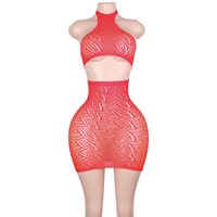 Tenues de strip-teaseuse exotiques pour la scène de boîte de nuit, shorts sexy à taille haute en maille ornée de strass, costumes de pole dance personnalisés