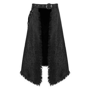 Européenne et Américaine <span class=keywords><strong>Dark</strong></span> Rock Punk Ashes Série Gothique Asymétrique Demi Jupe Vêtements pour Hommes - Product Image 5