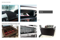 Tissu de moquette extensible dans les quatre sens pour garnitures de bateaux, voitures et fourgonnettes |   Rouleau de doublure intérieure automobile en polyester non tissé |   OEM
