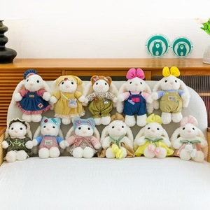Mainan modis mewah putri kelinci kelinci gantungan kunci kelinci lucu kartun untuk putri penghilang stres mesin genggam kain boneka - Product Image 5