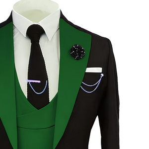 Traje <span class=keywords><strong>de</strong></span> Negocios Premium <span class=keywords><strong>de</strong></span> 3 Piezas <span class=keywords><strong>para</strong></span> Hombre, Corte Slim Fit, Solapa Puntiaguda, Traje <span class=keywords><strong>de</strong></span> Novio <span class=keywords><strong>para</strong></span> <span class=keywords><strong>Boda</strong></span> - Product Image 3