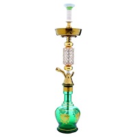 Ensemble Chicha Arabe de Luxe Asianstar Factory, en Acier Inoxydable Plaqué Or, Logo Personnalisé, Taille Moyenne, Coffret Cadeau – Vente Chaude