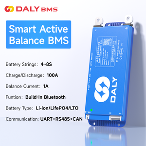 Daly <span class=keywords><strong>4</strong></span> ~ 8S 100A BMS Li-ion Lifepo4 LFP 1A équilibreur actif batterie au Lithium transfert d'énergie 12V 24V BMS carte Protection de la batterie - Product Image 2