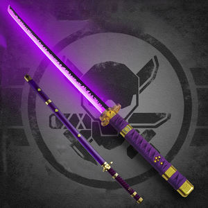 <span class=keywords><strong>Sabre</strong></span> Laser Xenopixel Katana Couteau <span class=keywords><strong>Sabre</strong></span> avec Fourreau Poignée en Métal Lame Plate pour Duel Lourd Épée Cosplay Enma One Piece - Product Image 1