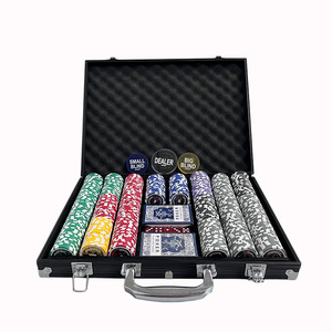 Jetons de poker de casino personnalisés imprimés 11,5 g, ensemble en céramique <span class=keywords><strong>composite</strong></span>, texture argileuse pour Blackjack, Texas Hold'em, tournoi, en vrac - Product Image 2