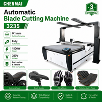 Cutter à couteau vibrant entièrement automatique Shandong Chenmai 3235 avec grande vision pour la découpe de patrons de vêtements de mode