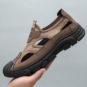 รองเท้าแตะฤดูร้อนปี 2025 พื้นนุ่ม ระบายอากาศได้ดี สำหรับผู้ชาย กันลื่น ทนทานต่อการสึกหรอ แฟชั่นทันสมัย เหมาะสำหรับกิจกรรมกลางแจ้งและปีนเขา - Product Image 1