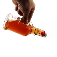Bouteilles en verre vides de 200 ml avec bouchon à bascule pour la fermentation de boissons, café, jus, spiritueux, liqueurs et sirops