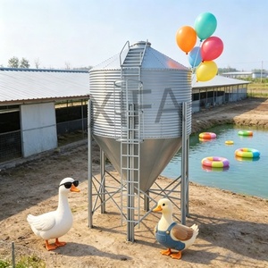 Farm Equipment Feed Storage <strong>Bin</strong> Corn, Wheat, Soybean Storage Galvanized Steel Grain <strong>Bin</strong> Silo - Product Image 3