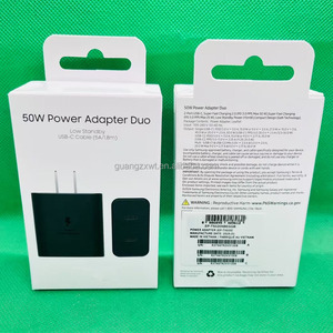 Accessoires pour téléphone portable USB C, <span class=keywords><strong>chargeur</strong></span> mural noir/blanc 50W+25W double port EP-T5020, adaptateur secteur 50W <span class=keywords><strong>Duo</strong></span> pour <span class=keywords><strong>Samsung</strong></span> S26 Ultra - Product Image 5