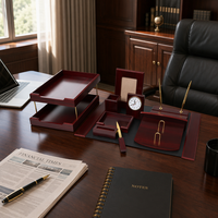 Décorations de Bureau Haut de Gamme Luxe Léger, Rangement et Porte-Stylo Créatifs de Bureau pour Bureau de Patron, Ensembles de Bureau