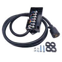 Prise électrique pour remorque 24V, 7 broches, 15 broches, aluminium, EBS ADR, systèmes d'éclairage 2/3/7/15 voies, IP65, pièces et accessoires