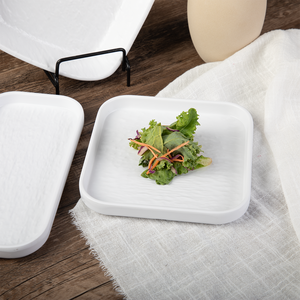 <span class=keywords><strong>Vajilla</strong></span> de restaurante <span class=keywords><strong>antideslizante</strong></span> para cena de <span class=keywords><strong>melamina</strong></span> cuadrada de comida rápida comercial de diseño moderno para bistec de sushi para restaurantes Catering - Product Image 1