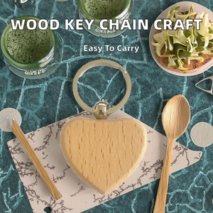 XIANPING, llavero en blanco de artesanías de madera con serigrafía, diseño portátil, - Product Image 2