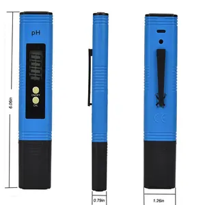 ดิจิตอล PH Meter ทดสอบปากกาสำหรับคุณภาพน้ำ/อาหาร/พิพิธภัณฑ์สัตว์น้ำ/สระว่ายน้ำ/ไฮโดรโปนิกส์