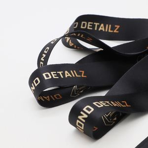 Cordones Personalizados de Poliéster para Sublimación con Cierre de Langosta Negro, Cordones de Moda para Tarjetas de Identificación de Marca - Product Image 4