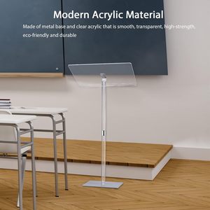 Soporte de podio acrílico de lujo <span class=keywords><strong>Atril</strong></span> de podio de Iglesia transparente <span class=keywords><strong>para</strong></span> restaurantes, bodas, oficina y Aula - Product Image 4