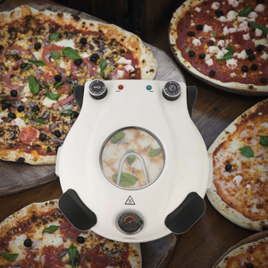 Hot bán thương mại 1200 Wát điện xách tay Countertop bánh pizza Maker Lò nướng với Baking đá Pan - Product Image 6
