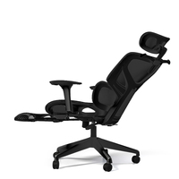 Chaise de bureau moderne grise en maille à dossier haut personnalisée ergonomique pour de longues heures de travail