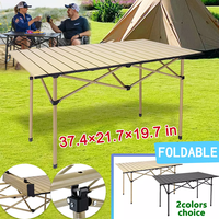 Mobilier d'extérieur moderne et portable table et chaises de camping pliantes pour le camping, la plage, le pique-nique et le jardin.