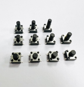 4.5x4.5mm SMT 택트 스위치 시리즈 4핀 SMD 촉각 푸시 버튼 스위치 3.8/4.3/4.5/4.8mm H 4.5*4.5 12V 50mA 황동 스테인리스 스틸 - Product Image 4