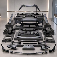 RYAO Nouveau Kit Carrosserie Style P pour Pare-chocs Avant et Calandre Mercedes-Benz Classe C W206 C63 AMG, à Fixation par Vis, Comprend les Vis, 2021+