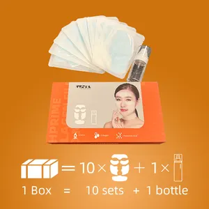 Kotak Serum kolagen larut air 100%, Set kotak kabut Serum Anti Penuaan melembabkan kulit bersinar masker wajah untuk kulit