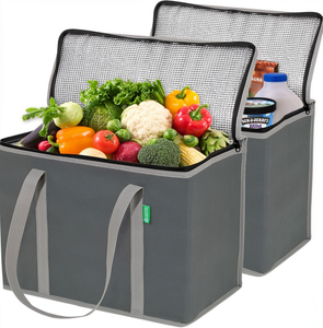 Sacs isothermes réutilisables légers et pliables grande capacité pour courses, pique-niques, pizzas et aliments – Direct Usine Vietnam - Product Image 1