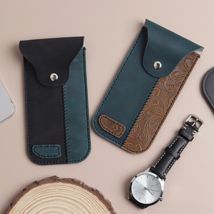 Custom Genuine Leather Watch Pouch Bag Vintage Real Leather Handmade <b>Stitching</b> <b>Jewelry</b> Packaging for <b>Jewelry</b> Bag Pouch - Product Image 1