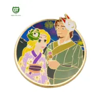 Pino de lapela banhado a ouro do amor do casamento, figura comic e da animação, novo design, 2021