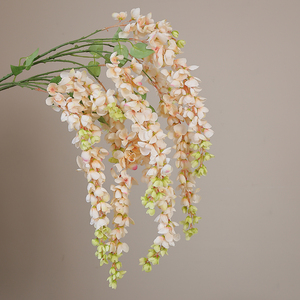 L'alta qualità 100cm di seta glicine artificiale fiore simulato matrimonio soffitto e sala decorazione della parete per alberghi - Product Image 5