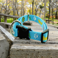 Colliers élastiques écologiques pour animaux de compagnie Laisses tissées en polyester/coton imprimé durable certifié Oeko-Tex Accessoires Sacs pour animaux de compagnie