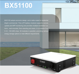 Batería Dyness <span class=keywords><strong>Bx51100</strong></span> Módulo Lifep04 5.12kwh 100ah 51,2 V Baterías de iones de litio Sistema solar de almacenamiento de energía - Product Image 2