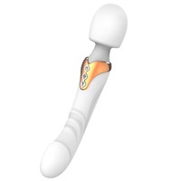 Großer AV-Vibrator Weibliche Masturbation G-Punkt Klitoris-Massage Vibrator 10 Vibrationen Heizstimulation Brustwarzen Sex-Vibrator