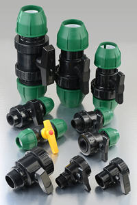 Válvula de Bola de Plástico Kexing, PP, PVC, Doble Unión, HDPE, <span class=keywords><strong>PE</strong></span>, PP, para Tubería de Agua, PN16, Accesorio de Compresión de PP - Product Image 3