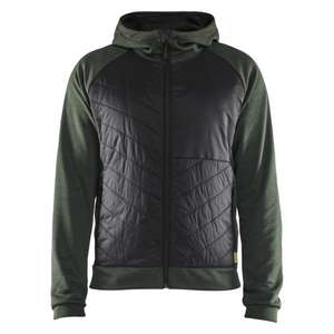 BLAKLADER - 346325334199XXL Suéter híbrido Otoño verde/Negro-EAN 7330509892626 WORK HOODIES - Product Image 1