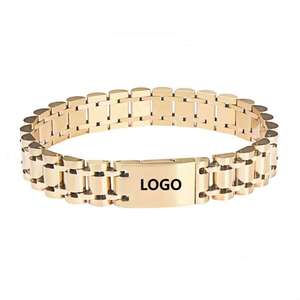 Pulsera Magnética Personalizada de Acero Inoxidable con Ícono de Cocodrilo, Esmalte Verde, Diseño de Piel de Cocodrilo - Product Image 2