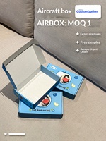 Boîtes pliables sur mesure, petites séries, impression couleur recto-verso, emballage avec logo, boîte cadeau haut de gamme, boîte avion, carton ondulé E-flute
