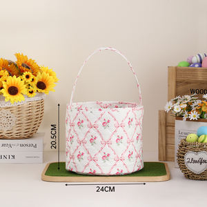 Panier <span class=keywords><strong>de</strong></span> rangement <span class=keywords><strong>de</strong></span> Pâques, organisateur matelassé à main, cadeau <span class=keywords><strong>de</strong></span> Pâques, fournitures <span class=keywords><strong>de</strong></span> fête, panier <span class=keywords><strong>de</strong></span> Pâques en polyester, achat en gros pour enfants - Product Image 2