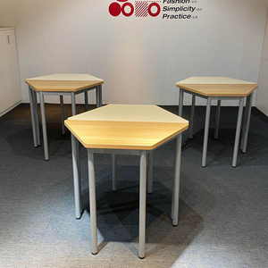 Nội Thất Trường Học Nhà Sản Xuất Kim Loại Đồ Nội Thất Phòng Học Sinh Viên Hình Thang Bàn - Product Image 3